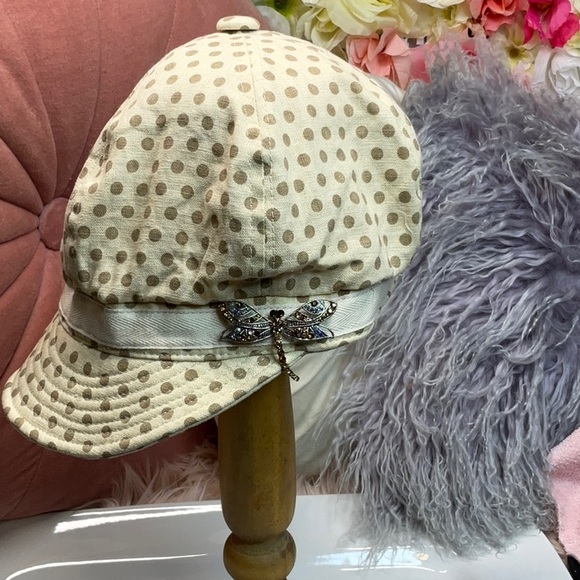 Polka dot newsboy cap - Picture 6 of 9